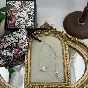 100% Authentic Gucci Sterling Silver Padlock Necklace ✨🔒